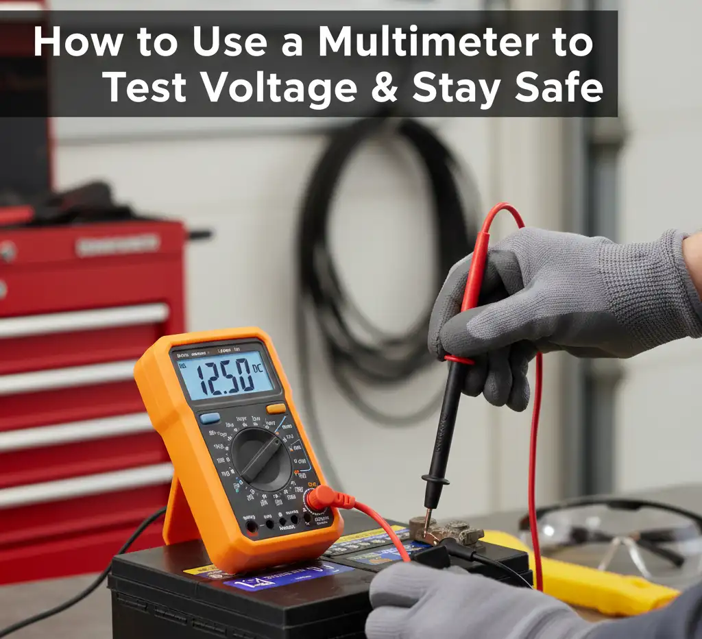 How to Use a Multimeter to Test Voltage & Stay Safe